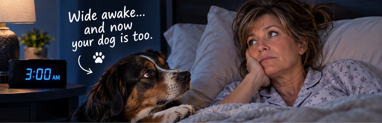 There it is again… 3:00 AM. And now you’re both awake. 🐾